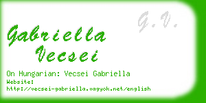 gabriella vecsei business card